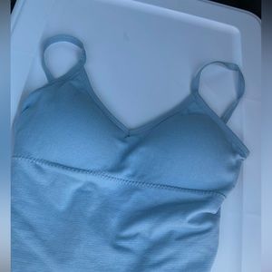 Baby blue sports top